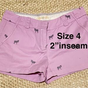 J. Crew Women's Chino Shorts with zebras